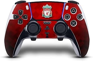 Head Case Designs Officially Licensed Liverpool Football Club YNWA Art Vinyl Sticker Gaming Skin Decal Cover Compatible With Sony PlayStation 5 PS5 DualSense Edge Controller