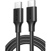 Ugreen Type-C to Type-C 3A Hızlı Data ve Şarj Kablosu 50 CM, Siyah