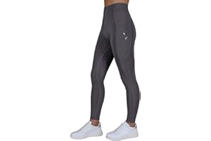 Royal Horsemen Reitleggings Damen & Mädchen (Gr. XXS-XL) - Silikon Vollbesatz - Bequeme Highwaist Reithose - Mit Handytasche und Gürtelschlaufen