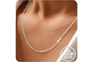 HARJJME Softfree Singapur Twist Kette Silberkette Damen 925 ohne Anhänger Kette Silber 925/585 Vergoldetes Silber Halskette Silber Gold Frauen 925 Sterling Silber Kette Schmuck Geschenke Mädchen 35CM-55CM