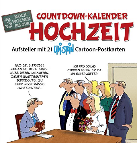 Preisvergleich Produktbild Countdown-Kalender Hochzeit: Postkartenkalender - Standkalender
