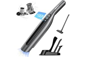 NEXPOW Aspirateur à Main sans Fil Puissant, 18000PA Mini Aspirateur pour Voiture, Aspirateur de Table Professionnel pour Poils d'animaux,Cuisine,Bureau,Voiture (L)