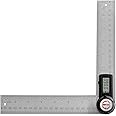 2 in 1 Digital Angle Finder Ruler GemRed 200mm Digital Protractor Stainless Steel Angle Ruler with LCD Display