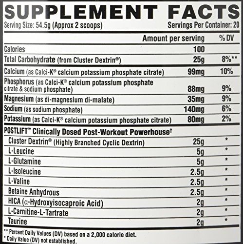 Nutrex Postlift Sports Supplement, 1090 g, Fruit Punch