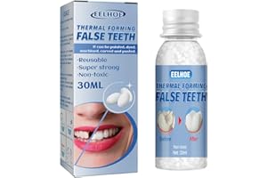 INBOLM False Tooth Moldable False Teeth Fake Teeth Tooth Filling Tooth Filling Kit Permanent Tooth Filler Filling Kit for Teeth Tooth Repair Kit Permanent DIY Moldable Fake Teeth Repair Beads