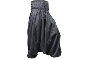 SHOPOHOLIC FASHION Shopoholic Moda Tinta unita Vestibilità Larga Harem Pantaloni Aladdin Hippie Tuta,Vestito a tuta