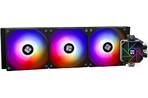Thermalright AQUA ELITE 360 V3 - Raffreddatore per CPU liquido, doppia ventola per PWM ARGB con cuscinetti S-FDB, pompa PWM, per AMD/AM4/AM5, Intel LGA1150/1151/1200/2011/1700 (AE360 V3)
