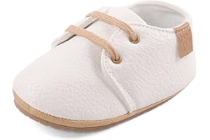 LACOFIA Sneakers per Neonato Scarpine Oxford Scarpe Primi Passi Antiscivolo per Bambino