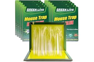 Pesdispear Trappola per Topi Grandi, Colla per Topidi Medie Dimensioni, Adesive Trappola Topi Meglio del Ultrasuoni per Topi Trappola per Talpe Scaccia Roditori 10Pz