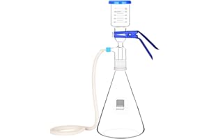 stonylab Laboratorio Imbuti di Filtrazione Vetro, Filtro per Vuoto da Laboratorio, Apparecchio di Filtrazione, Kit Filtro con Matraccio Filtrante da 2000 ml e Imbuto Graduato da 300 ml