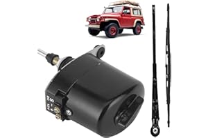 ‎KENSBRO 12V Universeller Scheibenwischermotor Set mit 105° Wischerarm & Blatt, passend für Boote, Wohnwagen, Traktoren, ATVs, UTVs 01287358 7731000001 0390506510