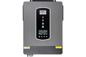 DATOUBOSS 10200w Onduleur Solaire Hybride 48v, Onduleur Hybride 48v Onde Sinusoïdale Pure, 48v DC à 220v/230v AC avec Contrôleur De Charge Solaire MPPT 160A pour Batteries Au Plomb Et Au Lithium