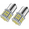 1156 LED Bulbs P21W BA15S 12V 24V, 5W 6000K 54SMD For Car LED Backup Reverse Lights, Rear Fog Light, DRL Daytime Running Light, Rv Interior Lights White. 2Pcs