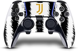 Head Case Designs Licenza Ufficiale Juventus Football Club Home 2023/24 Kit Partita Vinile Sticker Gaming Pelle Adesivo Compatibile con Sony Playstation 5 PS5 DualSense Edge Controller