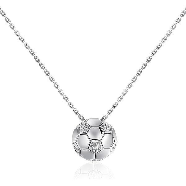 2 Collane Calcio Con Ciondolo Pallone 3D - Regolabili, Argento E Oro, Per Feste E Regali