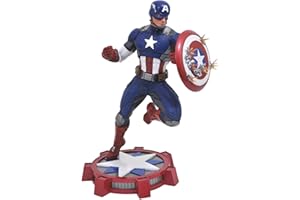 DIAMOND SELECT TOYS Diamond Marvel Gallery Maintenant Captain America Figurine, AUG172640, 3066318328, Mulitcolor, Taille Unique