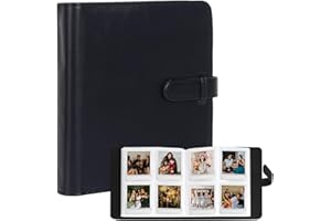 AISNYHO Kwadratowy album fotograficzny do aparatu Fujifilm Instax Square SQ40/SQ1/SQ6/SQ10/SQ20/SP-3 (czarny)