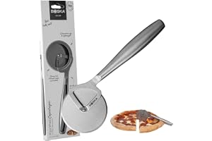 Köpenhamns pizzaskärare/diskmaskinssäker/hjul/rör inte om/rostfritt stål/lätt