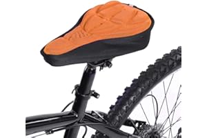Ducomi - Housse de selle de vélo avec coussinet en gel rembourré – Ergonomique et souple pour pédaler sans douleur – Pour vélo d’exercice, d’appartement, vélos de course et de ville