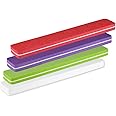 5x Buffer-Feile SUPERFLEX Trapez Lila – Körnung 120/120, Mittel, Für Nagelmodellage & Vorbereitung