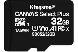 Kingston Canvas Select Plus Tarjeta microSD, SDCS2/32GB-3P1A Class 10 (3X Tarjetas,SD con Adaptador SD)