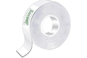 Jiaweixiang Double Sided Mounting Tape Heavy Duty, Clear Multipurpose Removable Sticky Strips, Reusable Strong Wall Tape Picture Hanging Strips Poster Carpet Tape(3.0m * 2.0cm)