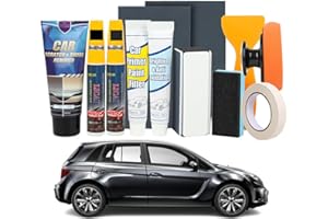 WVWMYM Lackstift Schwarz Auto,Kratzer Entferner Auto,Auto Lack Reparatur Set,Autolack Reparatur für Paint Scratches,Water Spots,Swirl,Autokratzerentferner(Reines Schwarz + Perlschwarz)