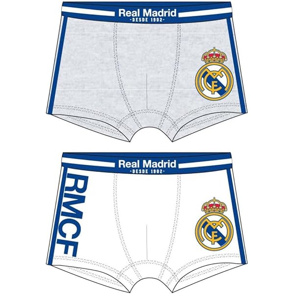 Chaussettes Antidérapantes Real Madrid Enfant - Officielles, Avec Blason - Lot De 2 - Sécurité Et Confort à La Maison