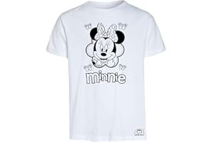 Mister Patch Idea Regalo per Bambini - Maglietta t-Shirt da colorare con Colori Inchiostro Speciale per Tessuti - Minnie e Topolino Originale educativa