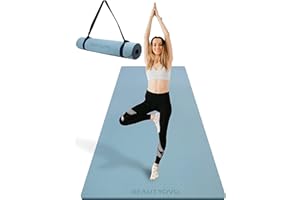 ‎BEAUTYOVO BEAUTYOVO Yoga Matte Breiter 81cm, Yogamatte Rutschfest Breit, 8mm Dicke Sportmatte Fitnessmatte Rutschfest, TPE Gymnastikmatte für Zuhause und Draußen, Trainingsmatte Groß für Yoga Pilates Workout