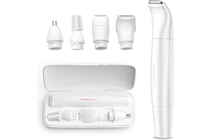 TOUCHBeauty Rasoio Elettrico per Donne 4 in 1,Rasoio Multifunzione per Naso, Sopracciglia, Viso e Corpo,Depilatore Viso per Donne Indolore AG-1753EU