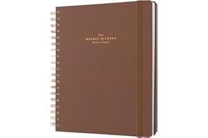 Kokonote - Agenda Grand Format 2023 2024 Brownie Flavor | Agenda Semainier de Août 2023 à Décembre 2024 | Agenda Professionnel, Agenda Etudiant