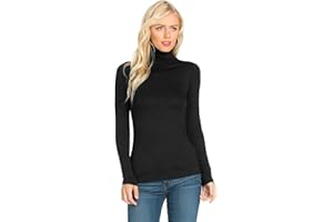 Candid Styles Ladies Polo Roll Neck Long Sleeve Turtle Neck Plain Jumpers for Women Top 8 26