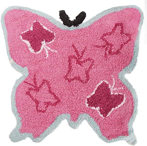 Mucky Fingers Childrens Girls Butterfly Shaped Bedroom Floor Rug/Mat (One Size) (Butterfly)