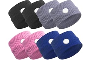 OGLYMRA 4 Paires Bracelets Anti-nausées Pour Le Mal De Mer, Bracelet Anti Nausée,Bracelet d'acupression,Bande De Poignet De Soulagement De Nausée Pour Les Enfants, Les Adultes, Les Vacances Et Les Voyages