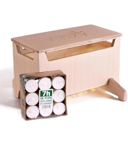 Teelichtofen Heizung - Kerzenheizer Mit Hitzeschild Für Gemütliche Wärme