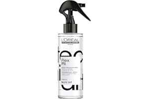 L'ORÉAL PROFESSIONNEL PARIS L'Oréal Professionnel, Spray termo-activo, acabado con ondas y rizos, agua de peinado, Flex Pli, TecniART, 190ml