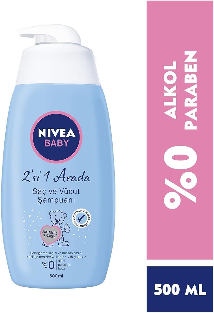 NIVEA Bebek Saç ve Vücut Şampuanı, 500 ml