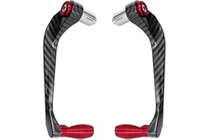 MOCNT Paraleve Moto 7/8 pollici Protezione per Manubrio Leva Freno Frizione 22mm Paramani per Moto Protezione Leva Freno per Moto Protezione Frizione Freno Moto Rosso