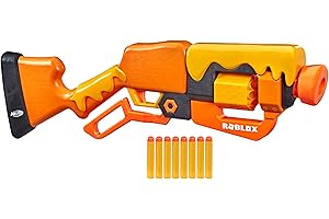 Hasbro Nerf Roblox - Adopt Me!: BEES!, blaster lancia-dardi con azione a leva, tamburo rotante con 8 dardi, 8 dardi Nerf Elite, contiene codice per sbloccare un articolo virtuale in-game