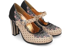 Hot Chocolate Design Mary Jane Pump Heel, Women's Mary Jane