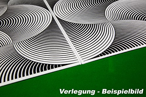 1 m2 Deckenplatten Panorama-Effekt Styroporplatten Paneele 50x50cm, SHELLS GREY - 5