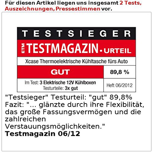 Xcase Elektrische 12-V-Thermo-Kühltasche fürs Auto, 35 l - 5