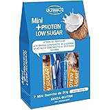 Ultimate Italia - Barretta low sugar proteica al 33% - gusto cocco - 7x20g - senza zuccheri, poche calorie, senza glutine