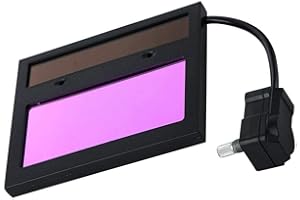 Boxonly Solar Auto Darkening Welding Helmet Goggle Lens 11cmx9cmx1cm Welding Helmet Replacement Lens Welder Tool Kit