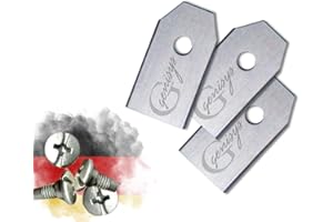 Genisys Replacement Knife Compatible with Anthbot Pion Genie Blades - LongLife Stainless Steel - 1-Hole Shatterproof [DIN EN 50636 Tested], Pieces: 30