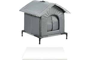 MagiDeal Abri extérieur pour Chats errants, isolé, Chaud et imperméable, idéal pour l'hiver dans Le Jardin ou, L