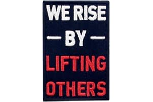 EMBTAO Nous nous élévons en élevant les autres Brodé Crochet et boucle d'attache Patch