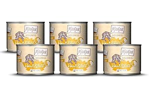 MjAMjAM - Nourriture humide premium pour chiens - Bien-être - Peau & Pelage - Poulet, paquet de 6 (6x200g), sans céréales