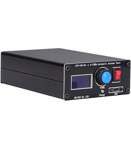 Tuner D'antenne Manuel Z-Match 3-28 MHz Pour Radio HAM - Aluminium, Puissance 5W/10W, Impédance 25-2500 Ohms - 12